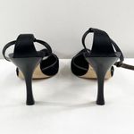 BCBGMAXAZRIA Suede Ankle Strap Pointed Toe Pump Heels Black 8.5 Photo 5