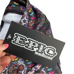 Epic MMA Size L Pocket Biker Shorts Multicolor Sugar Skull Print Cross Fit NWT Black Size L Photo 2