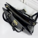 La Terre Multi Compartment Satchel‎ Bag Handbag Purse Black Large Photo 5