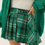 Urban Outfitters  Green Pleated Mini Skirt Photo 0