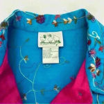 Quacker Factory  Beaded and Embroidered Jacket Blue Size Small Photo 11