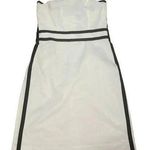 The Limited  Women's White & Black Stripe Strapless Midi Dress Size 10 Photo 0