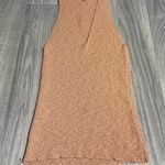 Free People Deep V-Neck Dusty Pink Tank Top; Large Photo 0