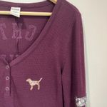 Victoria’s Secret PINK Naughty Is The New Nice Holiday One Piece Pajamas L Red Size L Photo 3