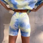 Samunsboutique NWT Oversized Tie Dye Shirt and Biker Shorts Set Photo 1