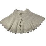 Threshold Studio McGee Womens Shawl Poncho Sweater Cream Chunky Knit Boho OSFM Size undefined Photo 8