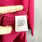 Anthropologie Mayfield Hot Pink Linen Blend Boatneck Boho Slouchy Sweater S Photo 2