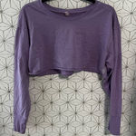 Free People Movement Purple Micro Crop Long Sleeve Photo 0