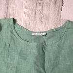 Bryn Walker  Seafoam Green Women's Blouse 100% line.  Size Large Photo 2