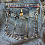 CAbi  #520 Denim Capri Pants Cropped Jeans Bermudas Culottes Gauchos size 4 Photo 5