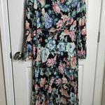 Anthropologie OPT  Floral Maxi Dress Long Sleeve Black Romantic Spring Dress Sz M Photo 0