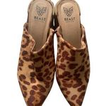 Beast Fashion  Leopard Print Heeled Mules 8 Photo 0