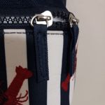 No Boundaries NoBo Lobsters n Stripes Preppy Cooler Picnic Beach Zip Bag Red White Blue Photo 4