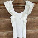 A New Day NWT  White Ruffle Sleeve Top Photo 1