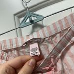 Victoria's Secret  Pink and White Embroidered Striped Pajama Pants  Photo 3