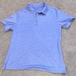 Skechers Womens Blue Heather Golf Tennis Polo Shirt L Athleisure Sporty Coastal Photo 1