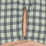 &merci &Merci Tiered Tunic Dress Green Gingham Ruffle V-Neck Size S Small Photo 4