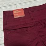Mossimo Supply Co New  HIGH-RISE SHORT SHORTS Super Stretch Burgundy Red 00 Photo 2