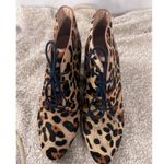 Kate Spade  Leopard Print Calf Hair Roger Lace Up Ankle Booties‎ Heels Size 7.5M Photo 6