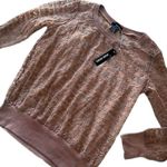 Pure Rebel NWT lace taupe stretchy top Tan Photo 0