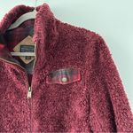 Pendleton Burgundy Full Zip High Neck Sherpa Jacket S Photo 2