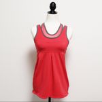 Lole Coral Gray Ella Tank Organic Cotton Built in Sports Bra Photo 3