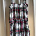 Aerie  plaid flannel pajama romper Photo 4