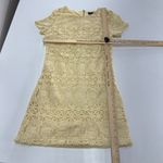 Lulus  Dress Womens X Small Yellow Lace Mini Love You For‎ Eternity Shift Flirty Photo 8