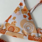 Aurelle Swim X McCall Mitchell White and Orange Floral Bikini Photo 9