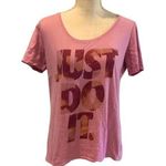 Nike Pink Just Do It Tee Photo 0