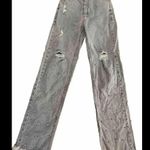 Blue B Light Wash Distressed Rhinestone Embellished Wide Leg Preppy Y2K Jean Size M Photo 1