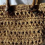 Coastal Grandma Mini Wheatstraw Tote Crossbody Strap Bag Brown Photo 1