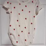Old Navy White T-Shirt with Strawberry Print Photo 0