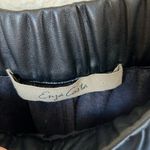 Enza costa black faux leather joggers Size L Photo 6