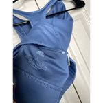 Adidas  Sports Bra Blue High Neck Womens Size Large Photo 3