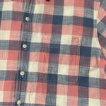 American Eagle Outfitters Plaid Shirt - Red,Pink,Blue, Cream 100%Cotton Sise M Photo 7