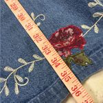 Vintage Denim & Co. Women's Denim Maxi Skirt Floral Embroidery Size 2X Cottage Blue Photo 3
