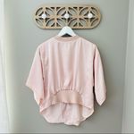 Anthropologie Hei Hei by Anthro. Tie-Front Zip Up Jacket Pink Sz Small Photo 8