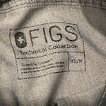 FIGS Gray Pants with Teal Drawstring Photo 5