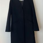 EXPRESS Cashmere&Wool Blend Coat with Scarf Size Small Black Photo 0