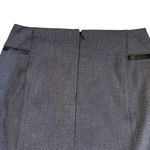 White House | Black Market  Women’s Luxe Suiting Pencil Skirt Size 8 Leather Trim Photo 6