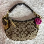 Coach y2k  Vintage Brown Stud Gold Hobo Mini Purse Shoulder Bag Photo 8