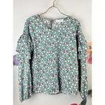 Hayden  Green Floral Los Angeles Floral Blouse - Size - Small Photo 4