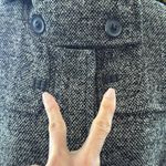 Whistles Black & Gray Tweed Toggle Horn Button Up Hooded Pea Coat Size 4 Photo 6