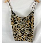 Topshop NWT  Cowl Neck Satin Camisole In True Leopard 6 Photo 1