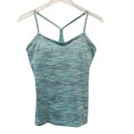 Lululemon Power Y Tank Top in Space Dye Camo Alberta Lake Fresh Teal size 8 Photo 1