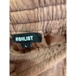 Wishlist The Eva Corduroy Cinnamon drawstring Joggers women’s Large comfortable casual Photo 7