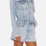 GRLFRND  denim Renata romper  Womens jean long sleeve romper size Xs new Photo 7