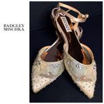 Badgley Mischka New. jeweled shoes. Size 5. Retails $240 Photo 1