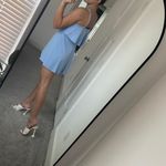 EXPRESS Baby Blue Mini Dress Photo 1